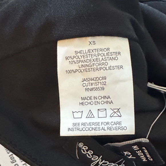 Speechless Bodycon Black With Embroidered Roses Lace-up Back Dress XS NWT - Picture 9 of 9